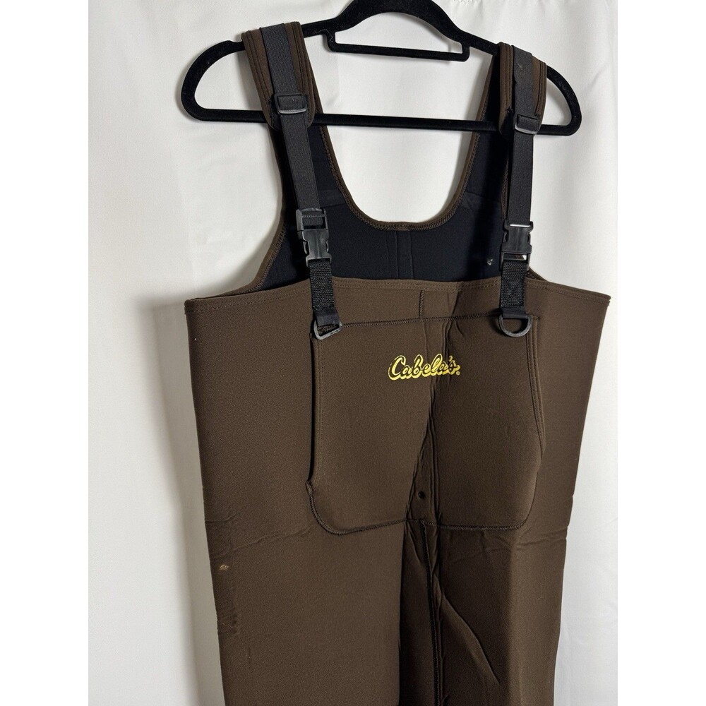 Cabela’s Neoprene Insulated Stockingfoot Chest Waders Mens Large Tall Brown